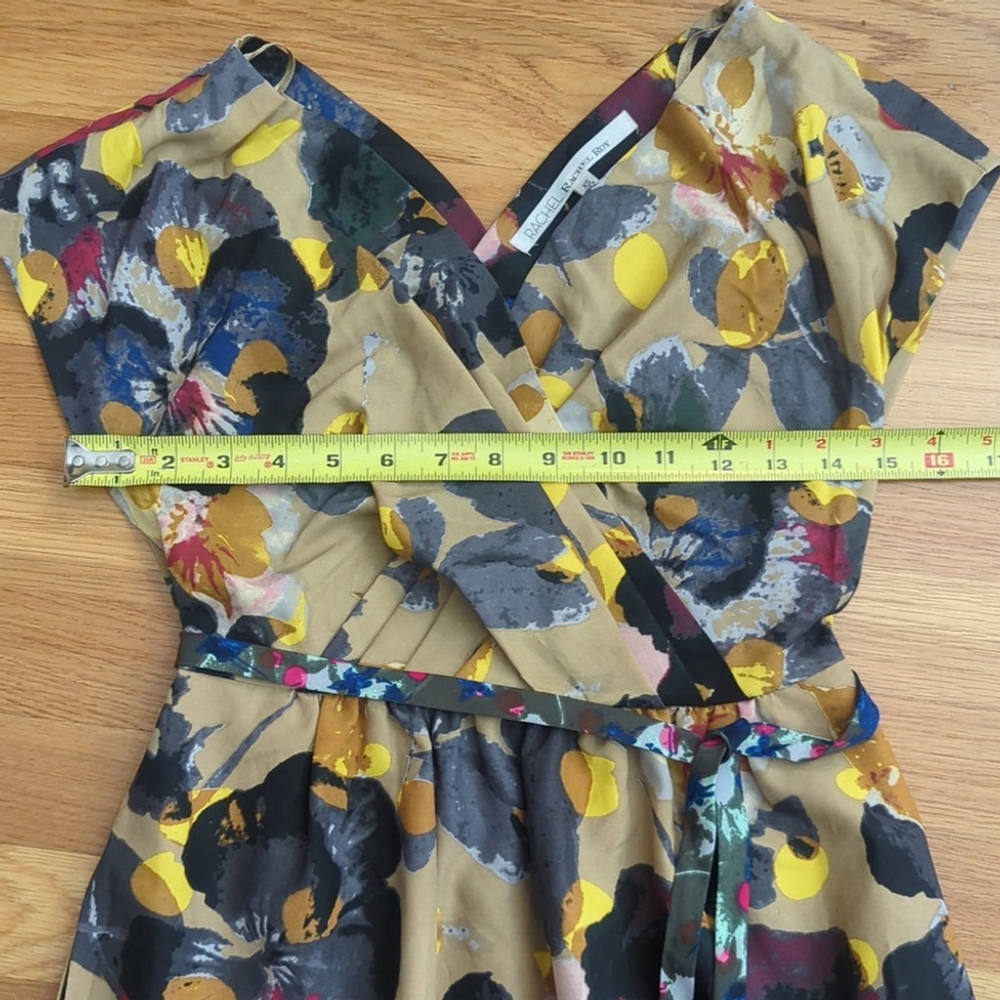 Rachel Roy Floral Cross Front Mini Dress XS - Picture 5 of 12